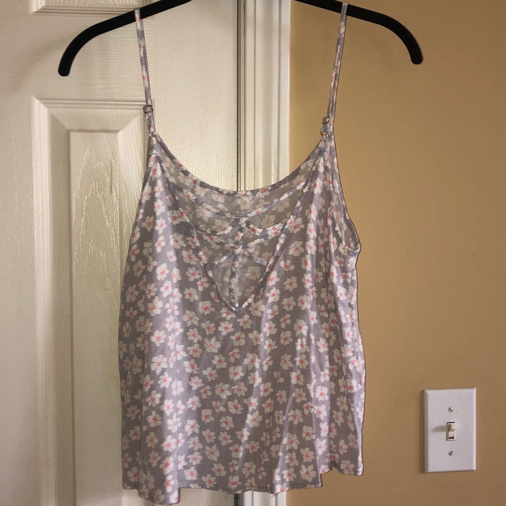 Flower Tank Top with adjustable straps
